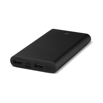 ttec AlumiSlim S Universal Mobile Charger Power Bank 10000 mAh in black